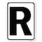 Signmission Sign with Letter R Heavy-Gauge Aluminum Rust Proof Parking Sign A-1824-22930 - alternate 1